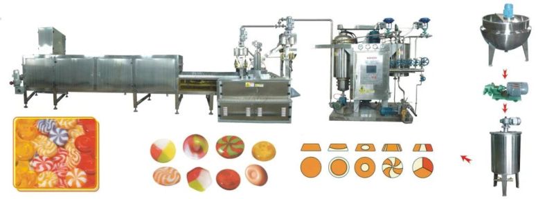 150kg Per Hour Capacity Clear Candy Production Line