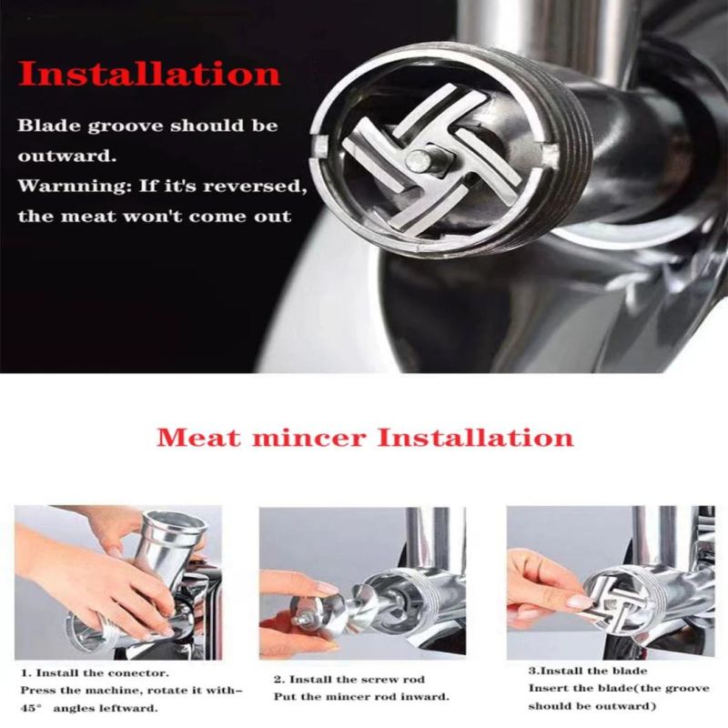 Meat Mincer Electric Meat Mincers Wholesale 2000W High Power Meat Grinder with DC Motor Kitchen Application Multi-Function Electric Meat Mincer