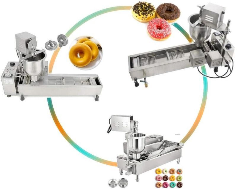 Commercial Equipment for Production of Donuts Manual Doughnut Making Frying Machine