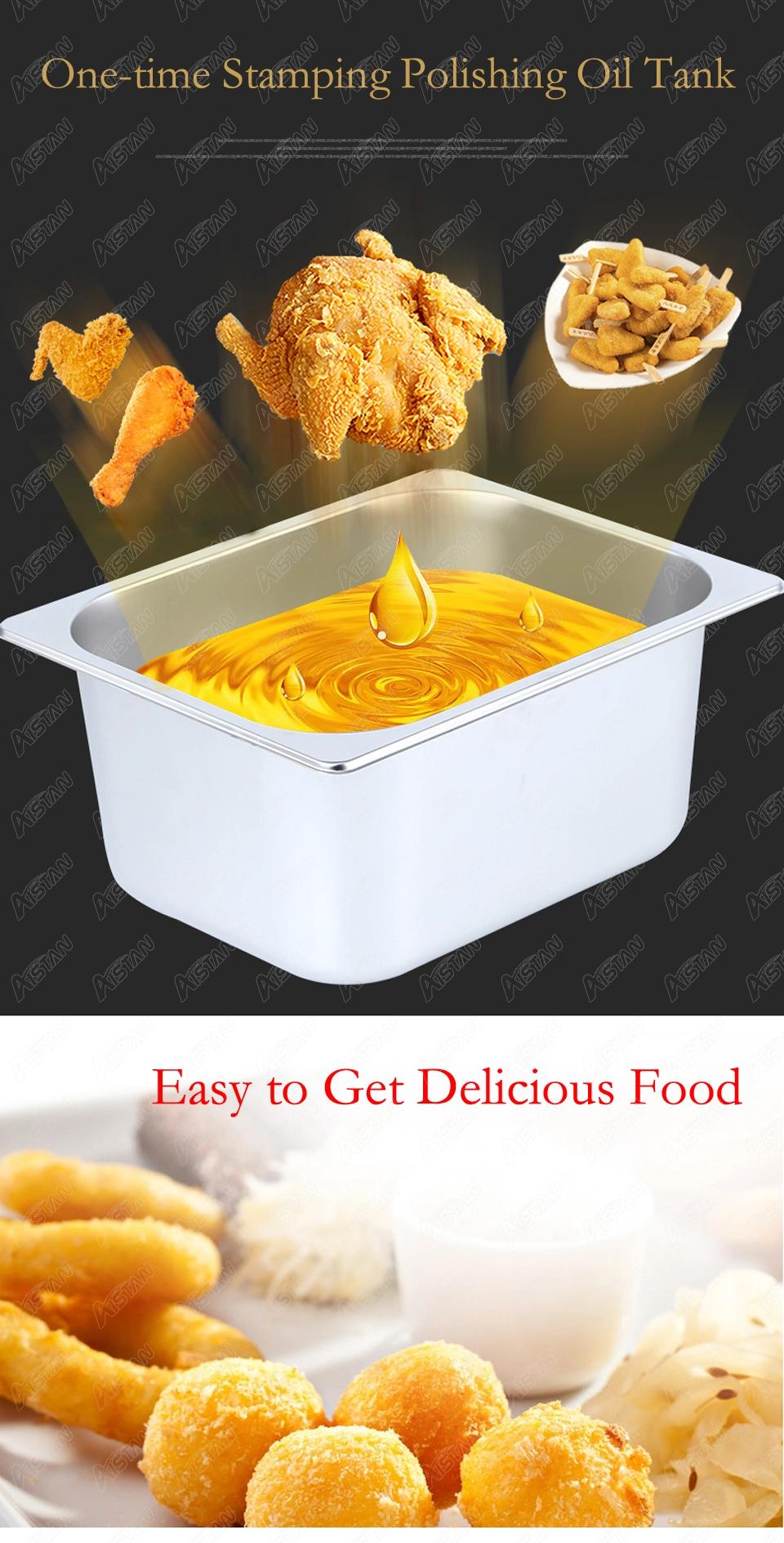 Hy82 Electric Commerical Deep Oil Fryer Stainless Steel Chicken Chips Fish Potato Fried High Power 12 Liters