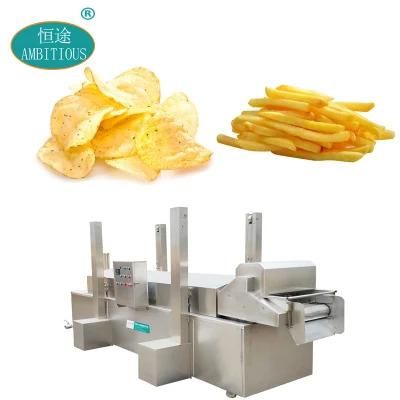 Potato Crisps Frying Machine Automatic Continuous Gas Fryer for Potato Chips