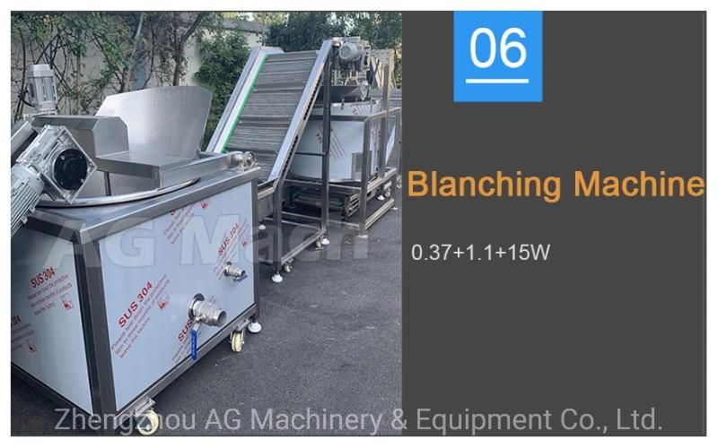 Fully Automatic Fresh Potato Chips Frozen French Fries Production Line