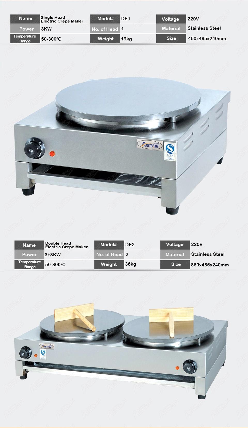 De1 Electric Crepe Maker Cooker Griddle Machine for Snack Maker Equipment