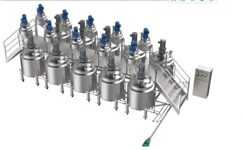 Stainless Steel Liquid Blending Tank Mixing Tank Mixing Vessel