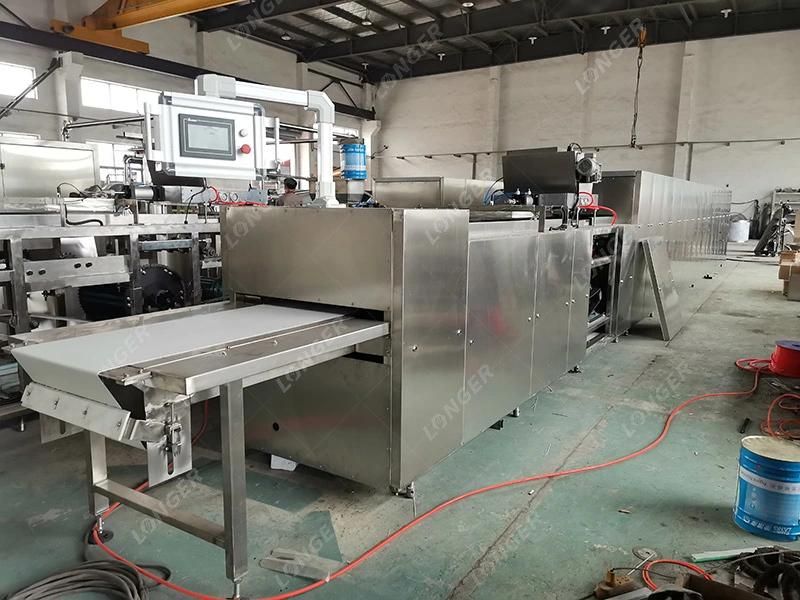 330 Moulds Chocolate Bar Making Machine Production Line Chocolate Moulding Line