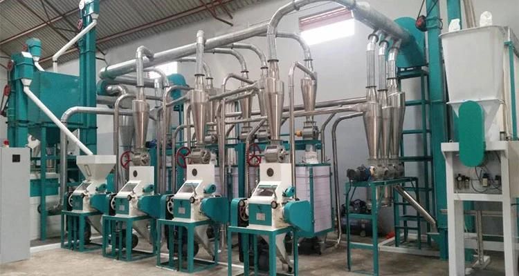 Africa Super White Maize Meal 30t/24h Maize Milling Machine