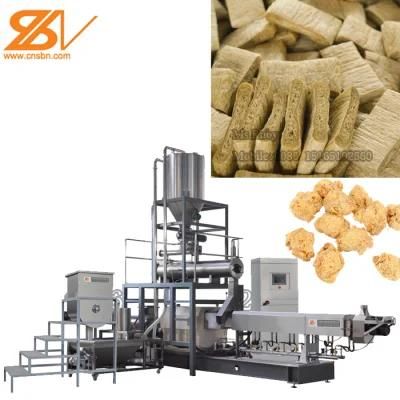 Soya Meat Protein Flaskes Chucks Mince Food Extrusion Making Machine