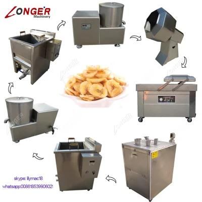 Factory Making Plantain Chips Frying Machine Banana Chips Production Line