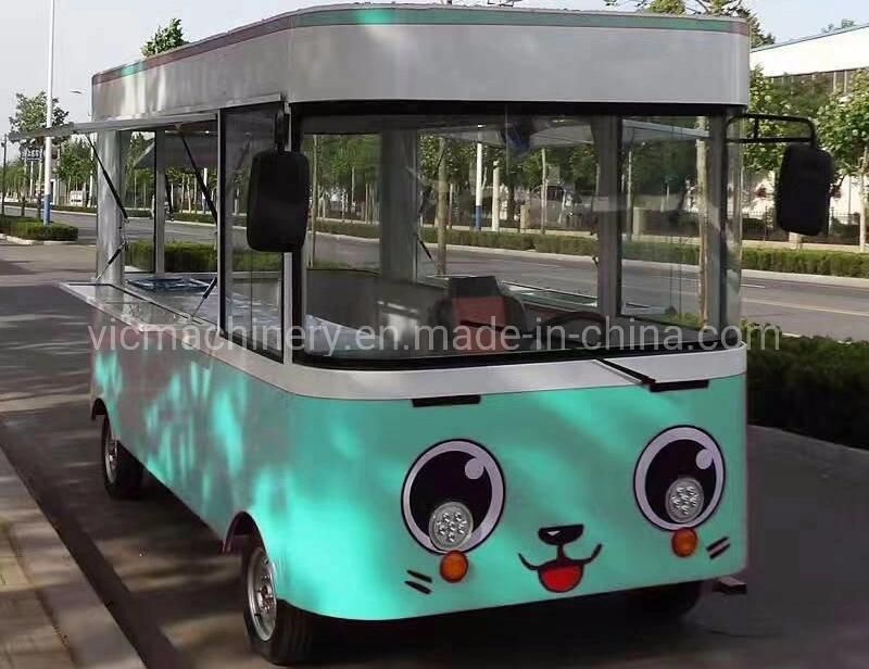 Electric drive driving type mobile food cart