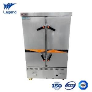 Gas Type Stainless Steel Commercial Steamer for Restaurant