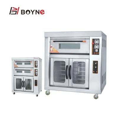 Commercial Bakery Kitchen Machine Gas Baking Oven with Proofer