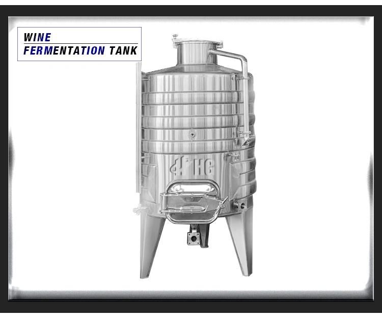 Stainless Steel Jacket Fermenter Tank Brewery Beer Fermentation Tank 2000L