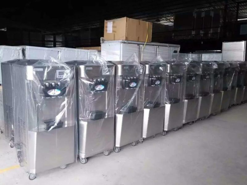 Guangzhou Factory Cheering Commercial Factory Table Soft Ice Cream Machine