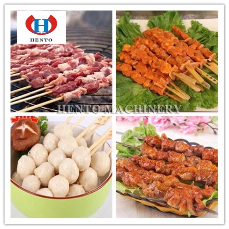 Easy Operation Commercial BBQ Skewer Machine / Automatic Kebab Machine / Meat Skewering Machine