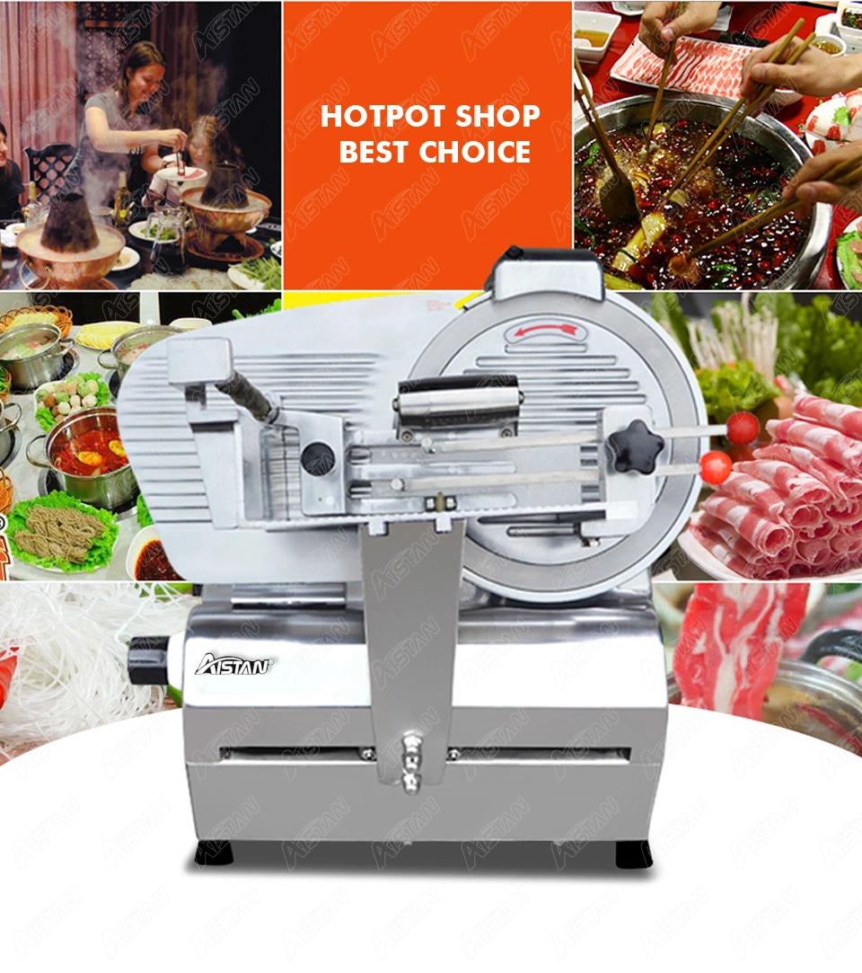 250A Highly Efficient Electric Full Automatic Meat Slicer Chicken Meat Cutting Machine 110V 220V Stainless Steel