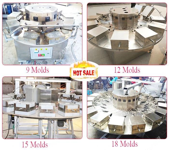 Commercial Stroopwafel Making Ice Cream Waffle Cone Forming Machine