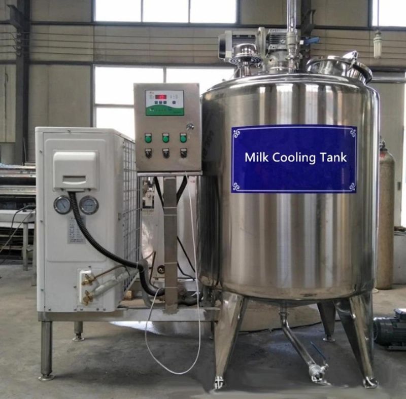 Sanitary 1000L 2000L Vertical Horizontal Cold Milk Storage Tank