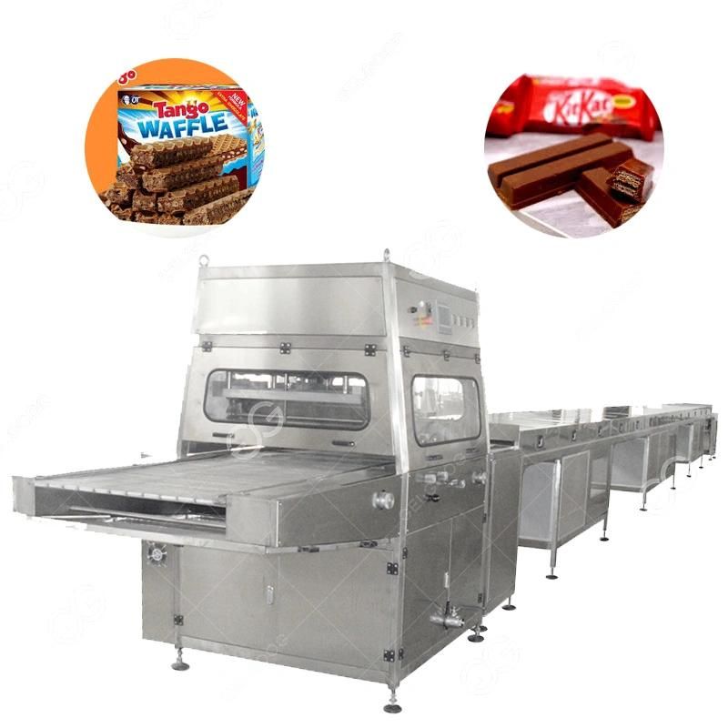 Wholesale Bottom Chocolate Taste Donut Making Enrobing Popsicle Machine Chocolate Coating Machine for Cookies