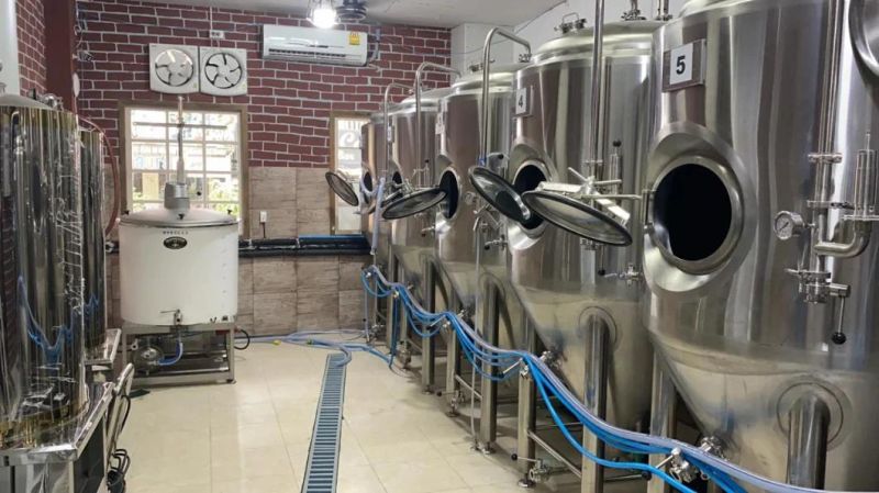 300L Beer Conical Jacketed Fermenter SUS 304 Fermentation Tank for Sale