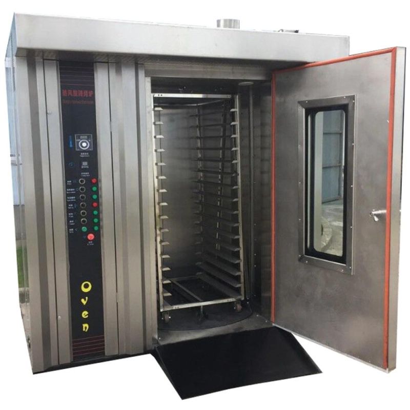 Bakery Oven Convectional Rotary Oven with 16/32/64 Trays Useful Rotary Oven Electric Gas Diesel Rotary Oven Bakery Equipment Practical Rotary Oven