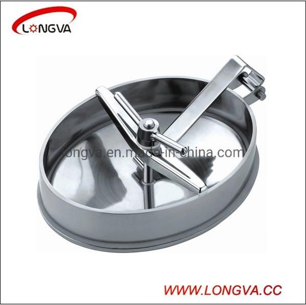 430X330 Stainless Steel Oval Manway Sanitary Elliptic Type Tank Manhole Cover