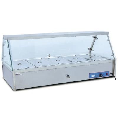 Commercial Bain Marie with Glass Cover/Commercial Bain Marie for Sale