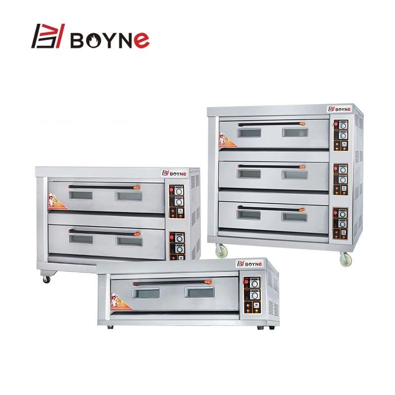 Bread Baking Pizza Baking Machine Three Layer Nine Trays Gas Oven