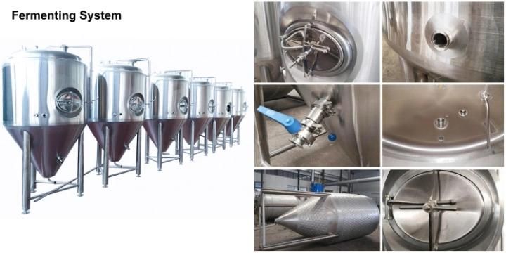 Turnkey Project Industrial Beer Brewing Equipment Production Line / Mini Pub Brewhouse Craft Beer Brewery Fermentation Making Plant Microbrewery