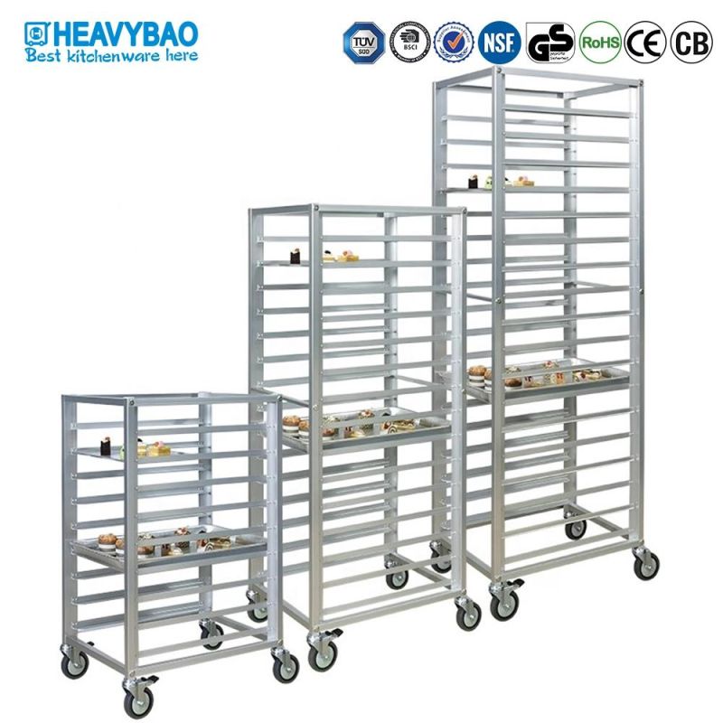 Heavybao OEM Aluminum Bread Bakery Trolley Cooling Rack Trolley