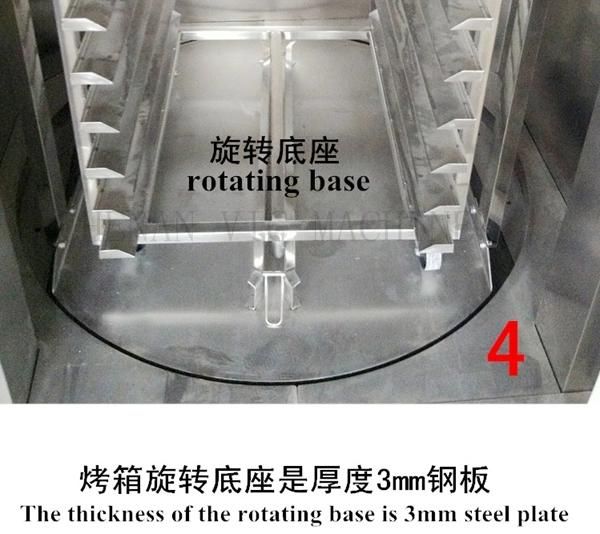 100kg/h bakery rotary diesel oven price with CE certification