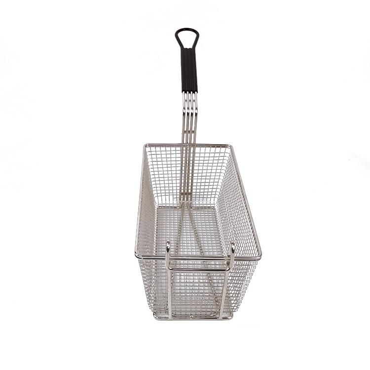 Kitchen Tools Stainless Steel French Fries Serving Basket Chips Frying Strainer Deep Fryer Basket