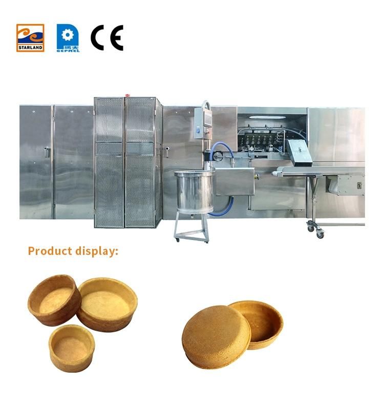 89 Pieces 14 Meters Long Baking Pan Automatic Large Industrial Tart Shell Production Line