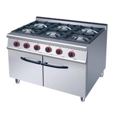 6 Gas Burner with Cabinet (European style burner)