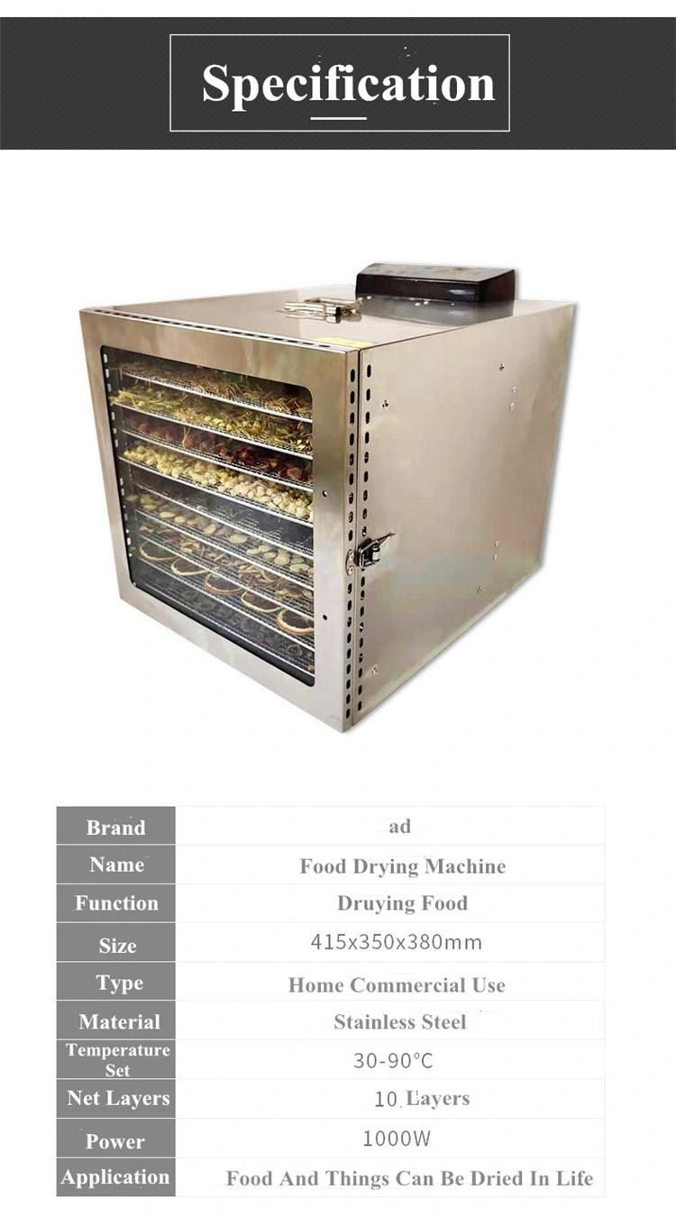 Commercial Fruit &Vegetables Dehydrator Machine Food Dehydrator