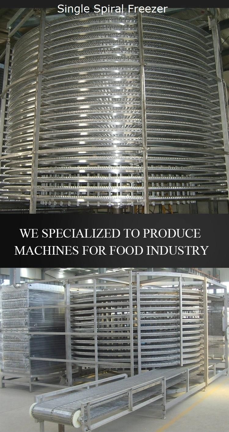 Direct Factory Meat Quick Freezing Machine Seafood Spiral IQF Freezer Price IQF Quick Freezer for Fish Fillet Meat/Shrimp/Poultry with CE/SGS Certificate