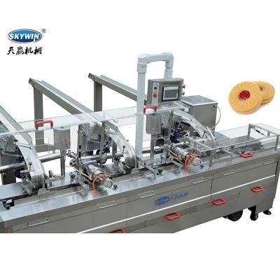 Cream Snack Biscuit Sandwich Cookie Machine Connect with Flow Packing