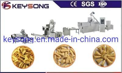 Fried Doritos Corn Chips Making Machine Extruded Snacks Machinery