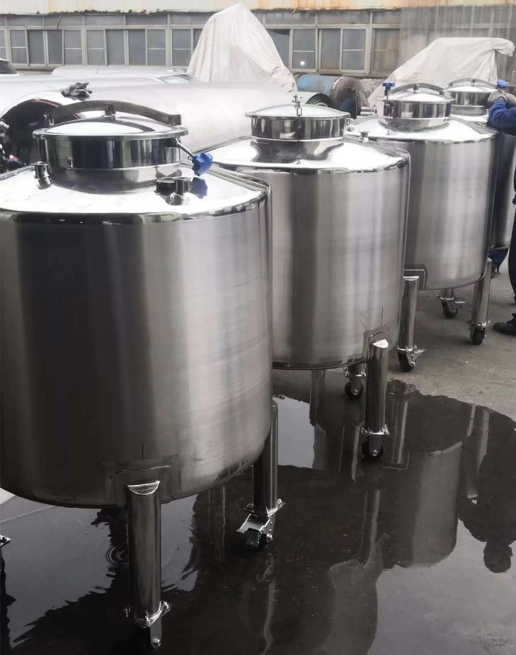 Large Stainless Steel Mixing Heating Storage Vessel for Food Industry