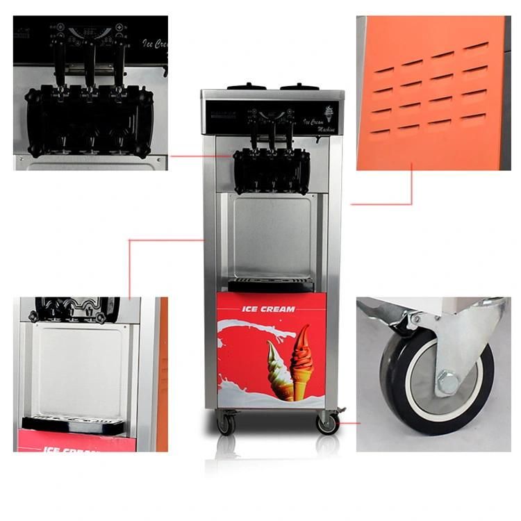 Factory Sale 3 Flavor Factory Price Mini Soft Ice Cream Marking Machine
