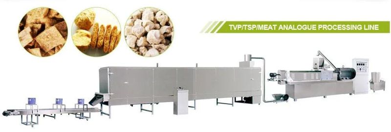 Turnkey Ce Automatic Soya Protein Production Line Vegetable Protein Machine