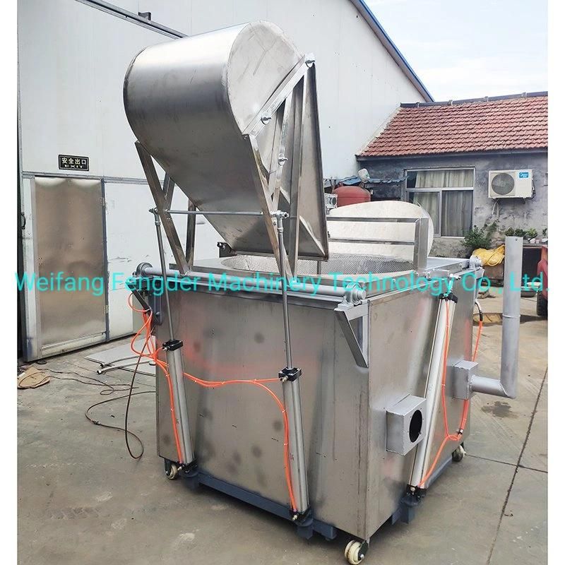 Manufacturers Supply Round Fryer Automatic Stirring Stainless Steel Fryer Deep Fryer with Round Basket