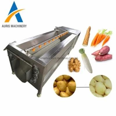 Brush Cleaning Root Fruit and Vegetable Machine