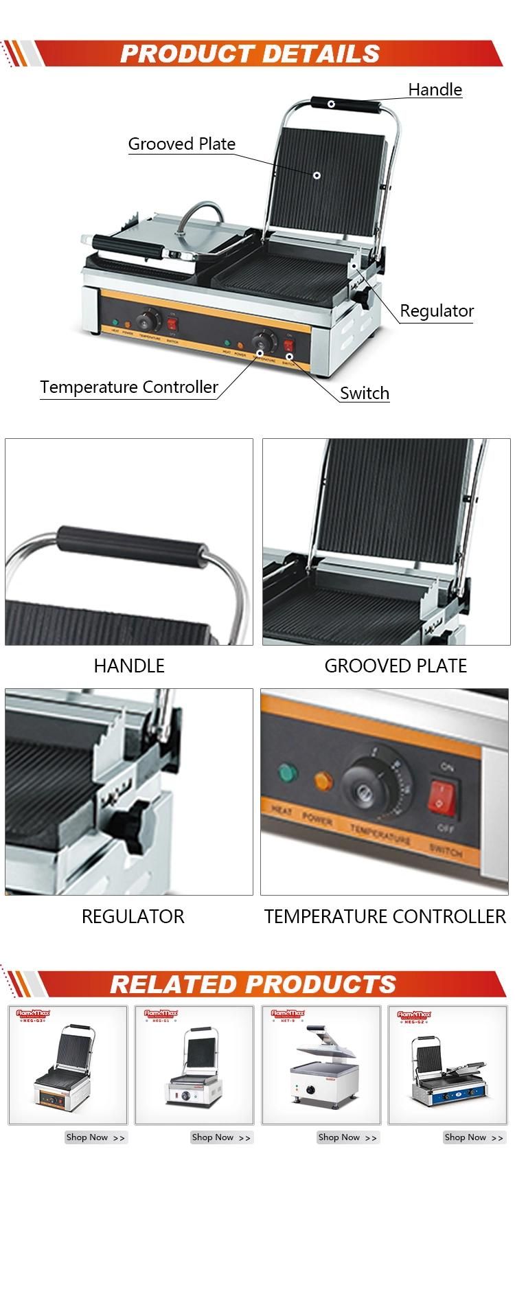 Best Products Table Top Griddle Machine Non-Stick Panini Contact Grill