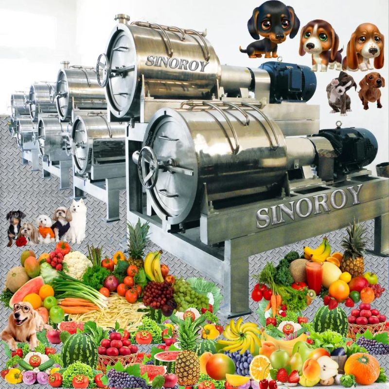 1-3 Tons Per Hour Pet Food Fruit Vegetable Sauce Puree Paste Jam Processing Line and Machines