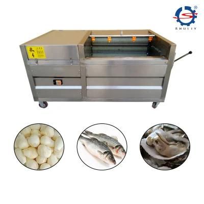 Automatic Shell Conch Sea Fish Scales Removing Fruit Washing Machine