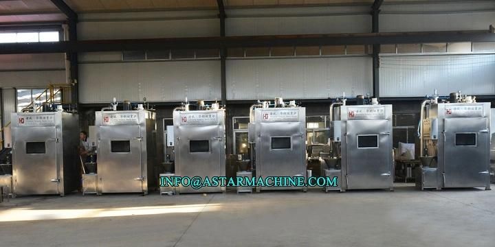 Industrial Use Automatic Fish Beef Meat Sausage Smoking Machine