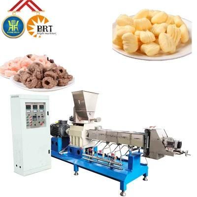 Full Automatic Core Filled Snacks/Puffed Snacks Processing Line Twin Screw Extruder ...