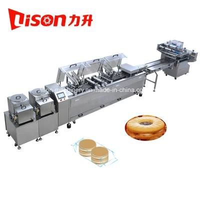 Automatic Double Flavor Biscuit Sandwiching Machine and Packing Machine