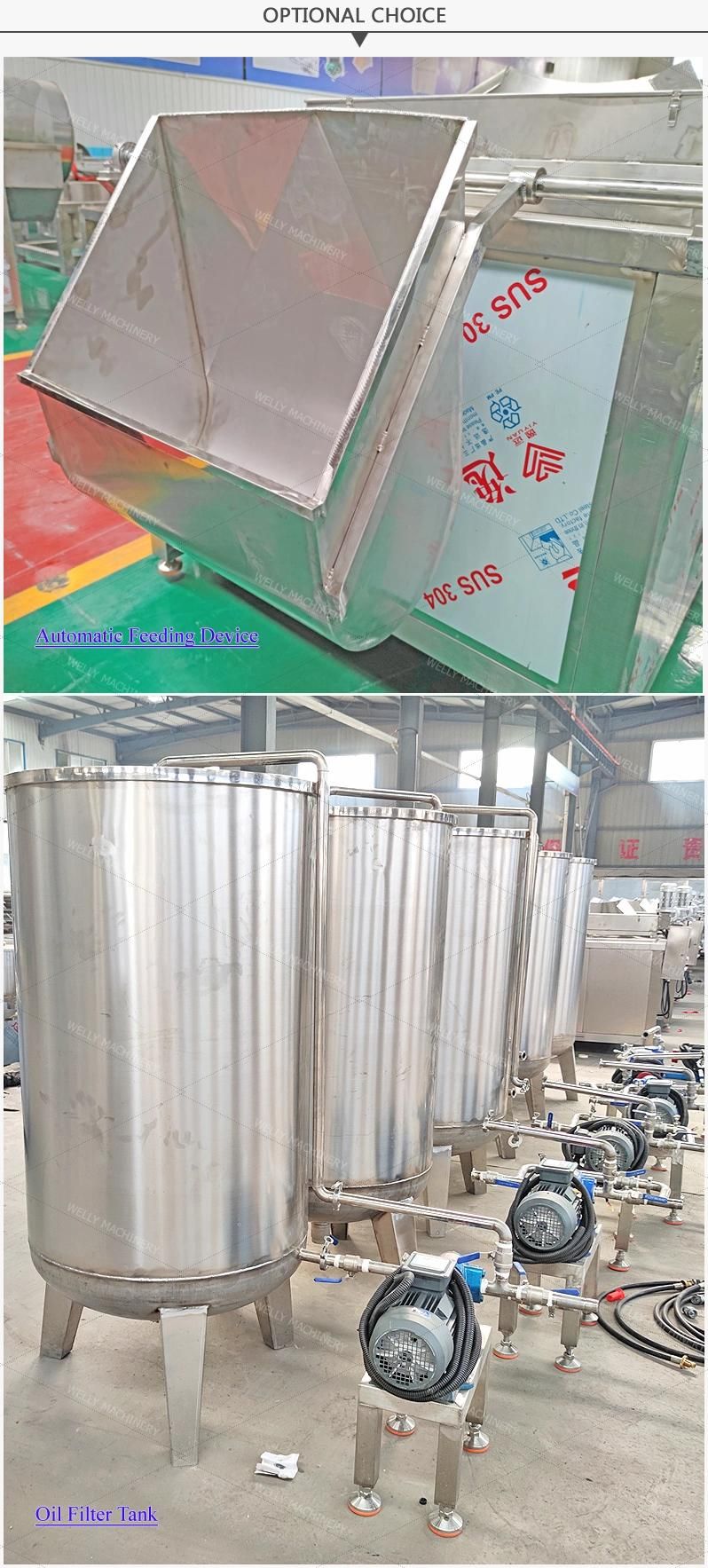 Electric Control Panel Frying Machine for Pork Skin Gas Potato Chips Frying Machine