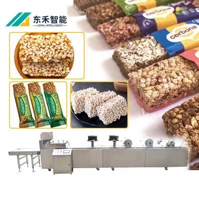 Full Automatic Nutrition Peanut Bar Production Line Energy Cereal Bar Making Machine